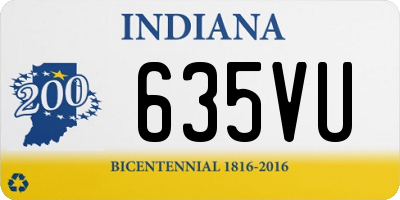 IN license plate 635VU