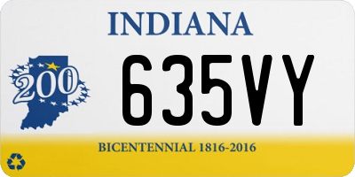 IN license plate 635VY