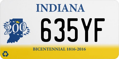 IN license plate 635YF