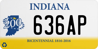 IN license plate 636AP