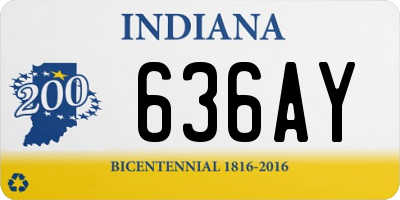 IN license plate 636AY