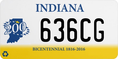 IN license plate 636CG