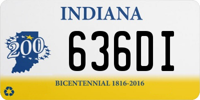 IN license plate 636DI