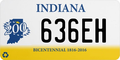 IN license plate 636EH
