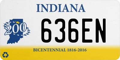 IN license plate 636EN