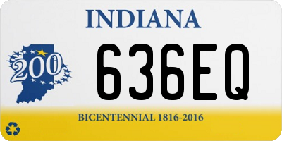 IN license plate 636EQ