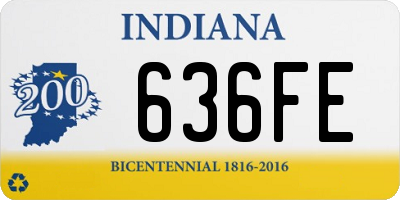 IN license plate 636FE