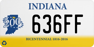 IN license plate 636FF