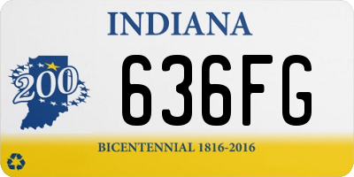 IN license plate 636FG