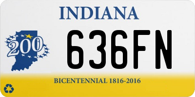 IN license plate 636FN