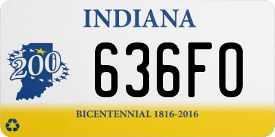 IN license plate 636FO