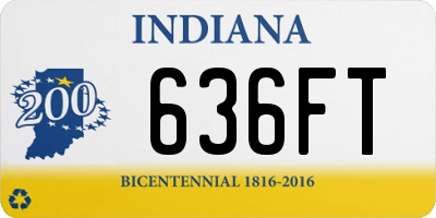 IN license plate 636FT