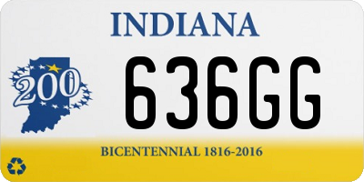IN license plate 636GG