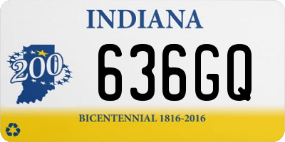 IN license plate 636GQ