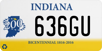 IN license plate 636GU