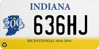 IN license plate 636HJ