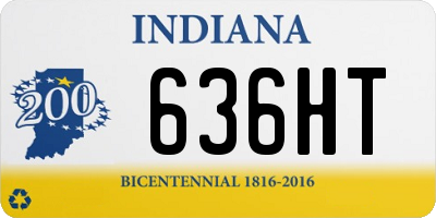 IN license plate 636HT