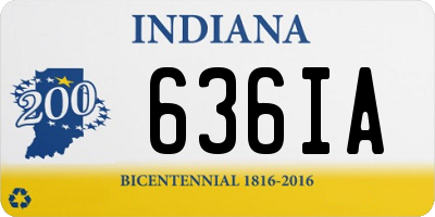IN license plate 636IA