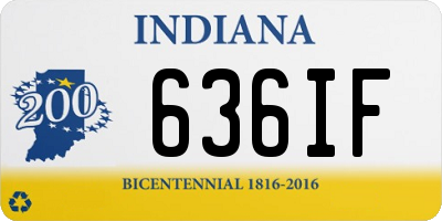 IN license plate 636IF