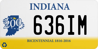 IN license plate 636IM