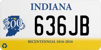 IN license plate 636JB