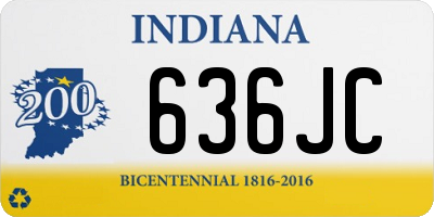 IN license plate 636JC