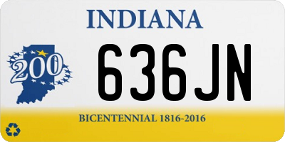 IN license plate 636JN