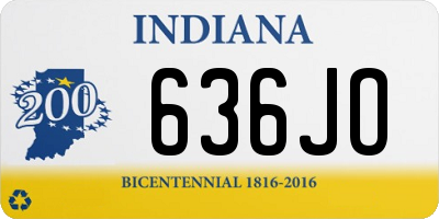 IN license plate 636JO