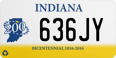 IN license plate 636JY