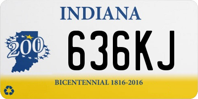 IN license plate 636KJ