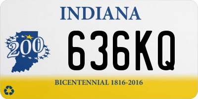 IN license plate 636KQ