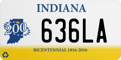 IN license plate 636LA