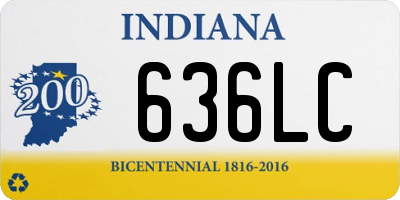 IN license plate 636LC