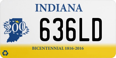 IN license plate 636LD