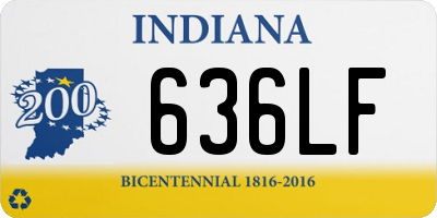 IN license plate 636LF