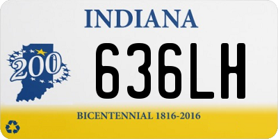 IN license plate 636LH