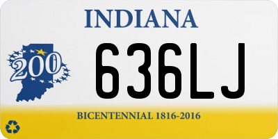 IN license plate 636LJ