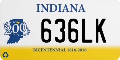 IN license plate 636LK