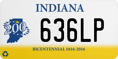 IN license plate 636LP