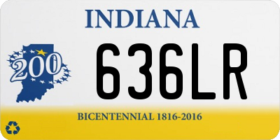 IN license plate 636LR