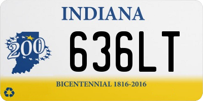 IN license plate 636LT