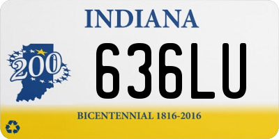 IN license plate 636LU