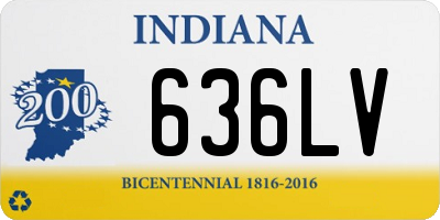 IN license plate 636LV