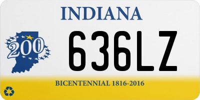 IN license plate 636LZ