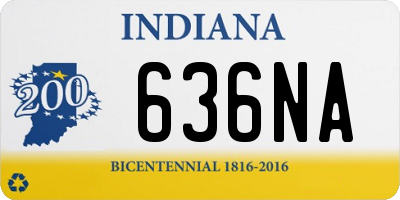 IN license plate 636NA