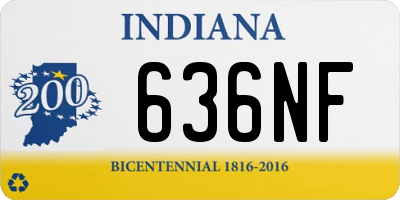 IN license plate 636NF