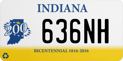 IN license plate 636NH