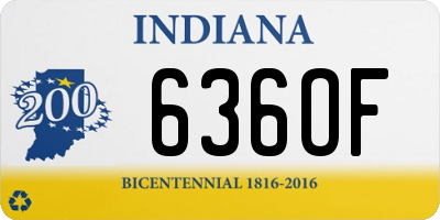 IN license plate 636OF