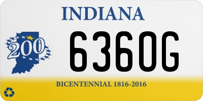 IN license plate 636OG