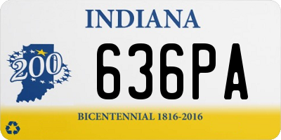 IN license plate 636PA